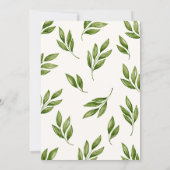 Green Leaves  招待状 (裏面)