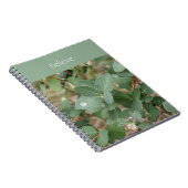 Green Leaves Believe Spiral Photo Notebook ノートブック (右側)