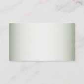 Green Leaves Black Olive Elegant Wedding Detail エンクロージャーカード (裏面)