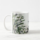 Green Leaves Black Olive Elegant Wedding Gift コーヒーマグカップ (左)