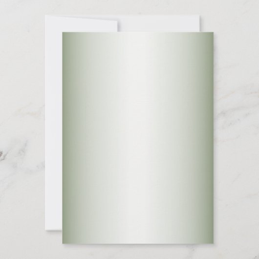 Green Leaves Black Olive Rehearsal Dinner Party 招待状 (裏面)