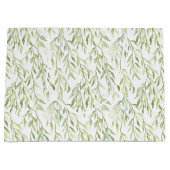 Green Leaves Bridal Shower ラージペーパーバッグ (正面)