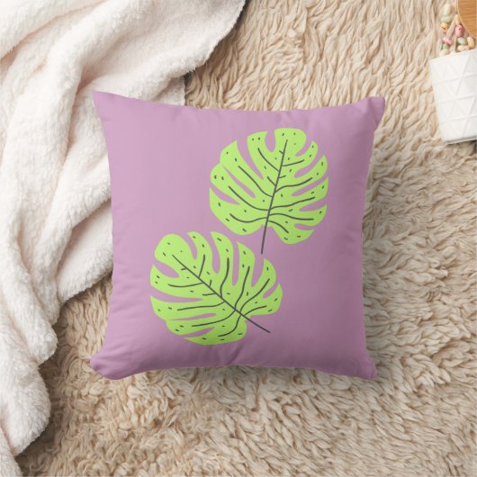 Green Leaves Cushion クッション (ブランケット)