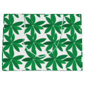 Green Leaves Foliage ラージペーパーバッグ (正面)