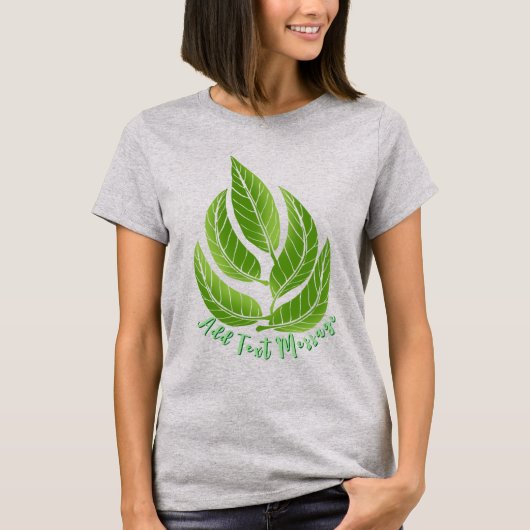 Green Leaves Leaf Tシャツ (正面)