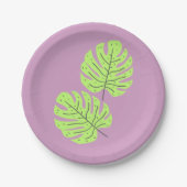 Green Leaves Paper Plates ペーパープレート (正面)