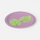 Green Leaves Paper Plates ペーパープレート (アングル)