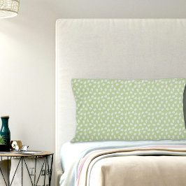 Green Leaves Pattern Pillowcase 枕カバー