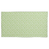 Green Leaves Pattern Pillowcase 枕カバー (正面)