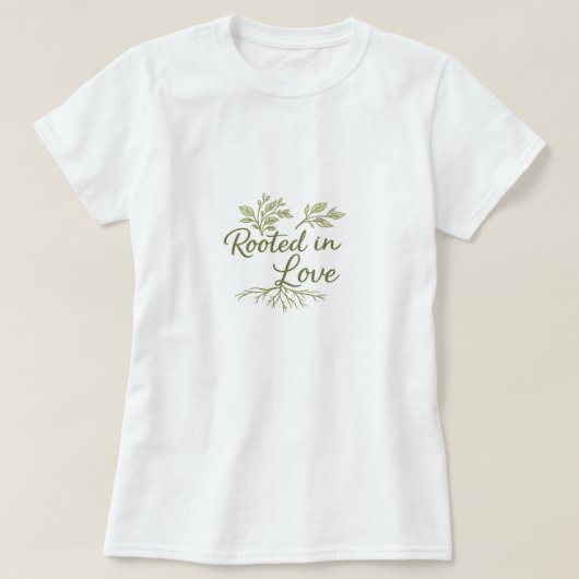 Green leaves  tシャツ (デザイン正面)