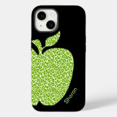 Green Leopard Print Apple先生 Case-Mate iPhoneケース (裏面)