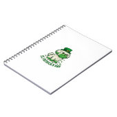 Green Leprechaun Shih Tzu St.Patrick's Day ノートブック (左側)