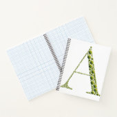 Green Letter A Journal – MinimalAesthetic Notebook ノートブック (内部)