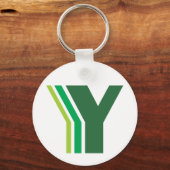 Green Letter Y キーホルダー (正面)
