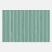 Green & Light Green Stripes ラッピングペーパーシート (正面2)