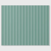 Green & Light Green Stripes ラッピングペーパー (フラット)