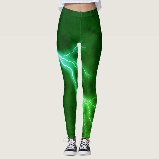 Green Lightning Leggings レギンス (正面)