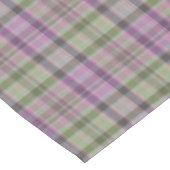 Green, lilac classic tartan.  テーブルクロス (アングル)
