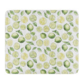 Green Limes Leaves Fruit カッティングボード (正面)