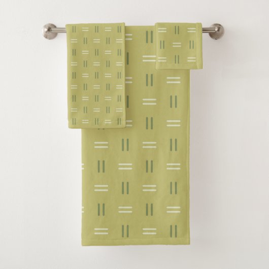 Green Line Pattern Towel バスタオルセット (インサイチュ)