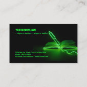 Green Lines of Creation: Pen and Book 名刺 (裏面)