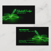 Green Lines of Creation: Pen and Book 名刺 (正面/裏面)