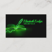 Green Lines of Creation: Pen and Book 名刺 (正面)