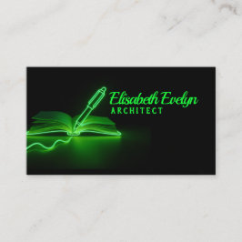 Green Lines of Creation: Pen and Book 名刺