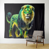 Green Lion タペストリー (インサイチュ(横))