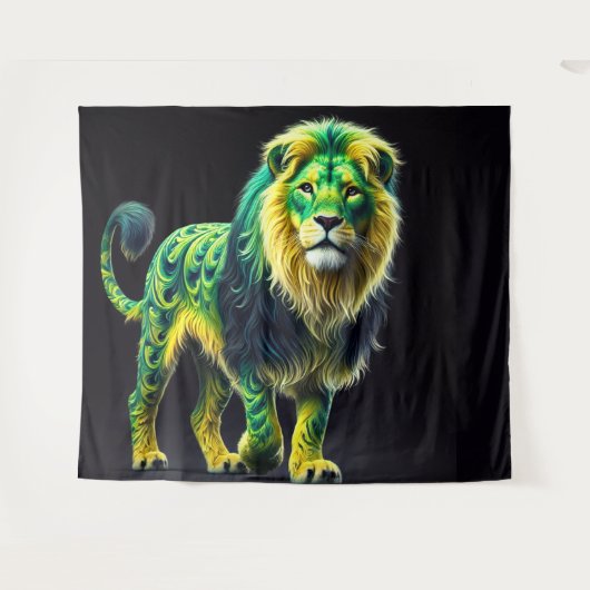 Green Lion タペストリー (正面(横))