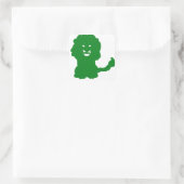 Green Lion Silhouette スクエアシール (バッグ)
