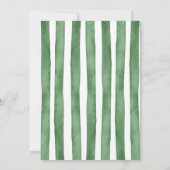 Green Little Putter on the Way Golf  Baby Shower   招待状 (裏面)