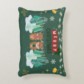 Green Magic Christmas Pillow アクセントクッション (正面(垂直))