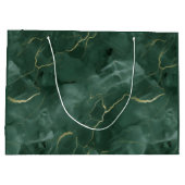 Green Marble 85th Birthday ラージペーパーバッグ (裏面)