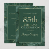 Green Marble 85th Birthday 招待状 (正面/裏面)