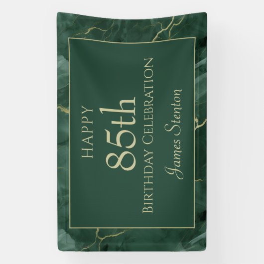 Green Marble 85th Birthday 横断幕 (縦)