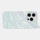 Green Marble Fusion Phone Case iPhoneケース (裏面横)