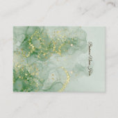 Green Marble Store Earring Display Card 名刺 (正面)