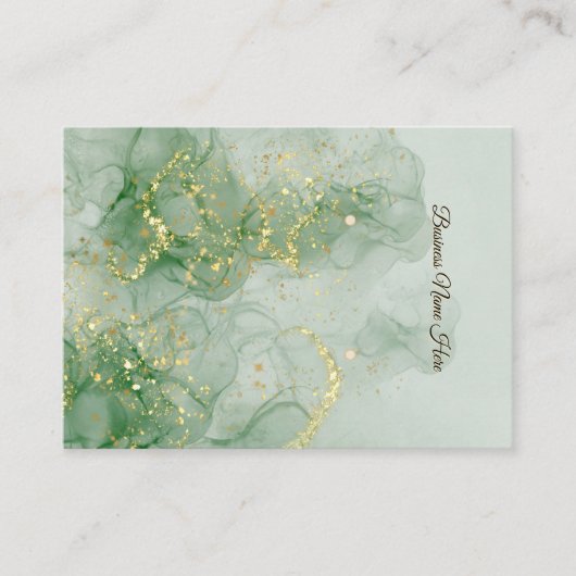 Green Marble Store Earring Display Card 名刺 (正面)