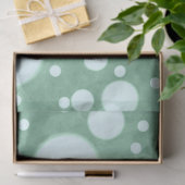 Green Marble White Polka Dots Pattern Decoupage 薄葉紙 (ギフト)