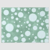 Green Marble White Polka Dots Pattern Decoupage 薄葉紙 (正面)