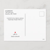 Green Married and Merry First Christmas Photo  シーズンポストカード (裏面)