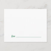 Green Math Graduation Party Advice for Graduate エンクロージャーカード (裏面)