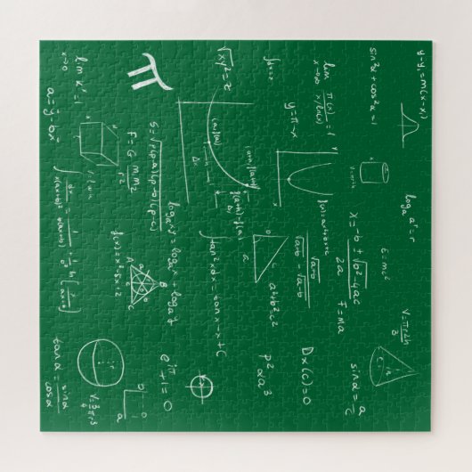 Green Mathematic Formulas and Equations ジグソーパズル (横)