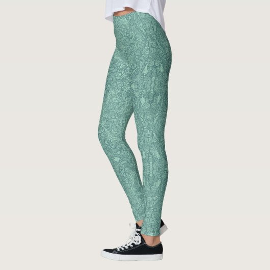 Green Medallion Leggings レギンス (左)