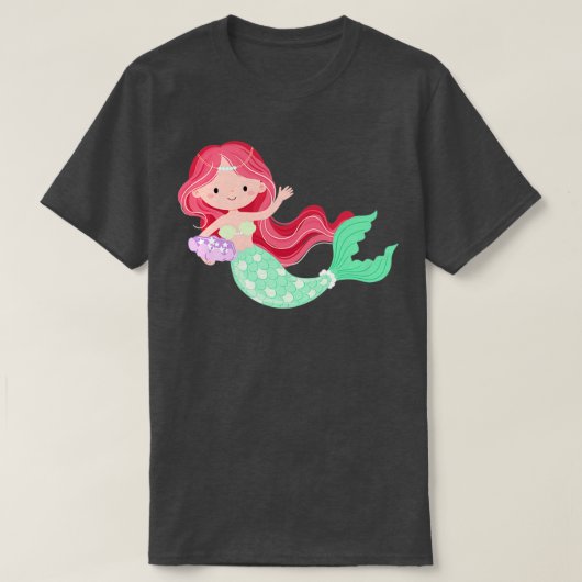 Green Mermaid Tシャツ (デザイン正面)