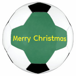 Green Merry Christmas サッカーボール