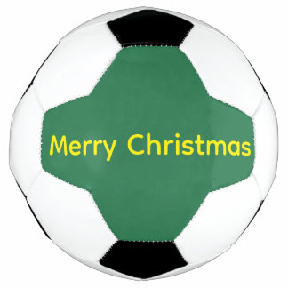 Green Merry Christmas サッカーボール