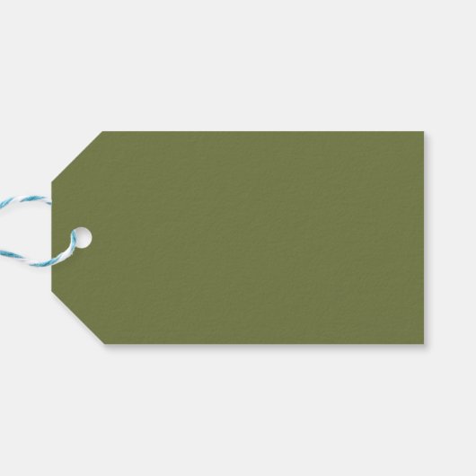 Green Merry Christmas Calligraphy Script  ギフトタグ (裏面横)