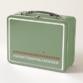 GREEN Metal Lunchbox bY #MMETROPOLIM メタルランチボックス (正面)
